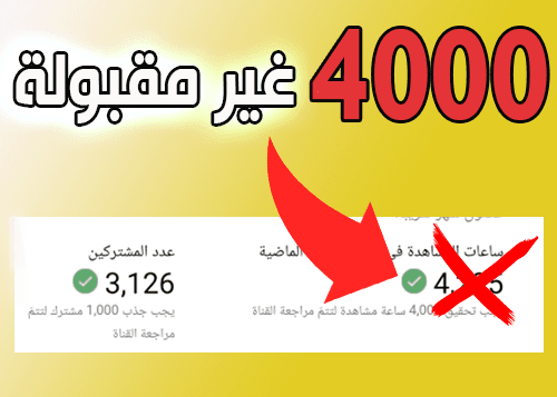 شروط تحقيق الربح من فيديوهات اليوتيوب - 6 فيديوهات لا يمكن تحقيق منها 4000 ساعة مشاهدة