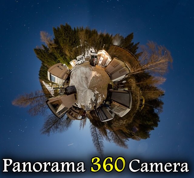 إلتقاط صور بتقنية 360 درجة   Panorama 360 Camera