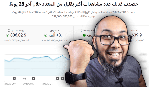 ماهي ارباح اليوتيوب وكم تربح من مليون مشاهدة 2022