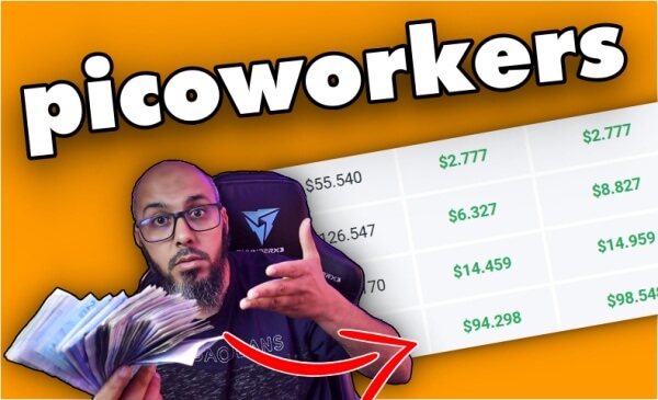 موقع لربح المال من مشاهدة الاعلانات 5 دولار يوميا للمبتدئين | الربح من موقع picoworkers